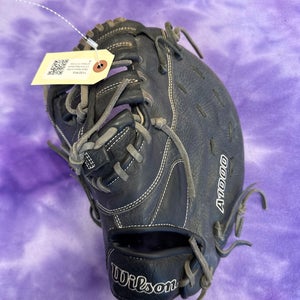 Black Wilson A1000 LH First Base Baseball Glove 12.5" (Used)