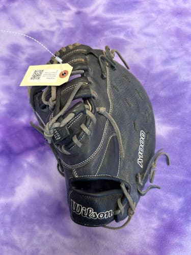 Black Wilson A1000 LH First Base Baseball Glove 12.5" (Used)