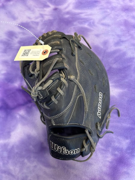 Black Wilson A1000 LH First Base Baseball Glove 12.5" (Used)