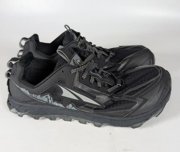Altra Lone Peak 4.5 Black Lace Up Trail Running Shoes Sneakers Mens Size: 11.5