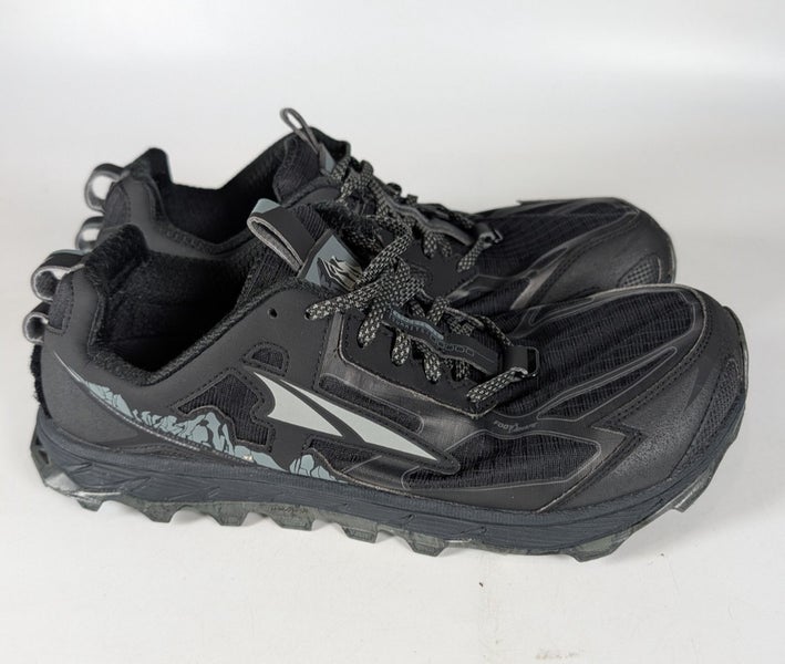 Altra Lone Peak 4.5 Black Lace Up Trail Running Shoes Sneakers Mens Size: 11.5