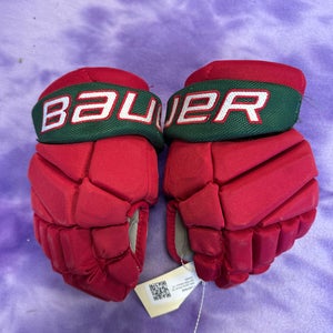 Red Junior Bauer Vapor Elite Gloves 10" (Used)