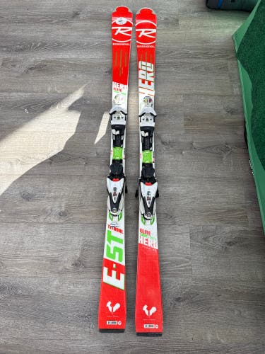 Rossignol Hero Elite ST 162 cm Racing Skis With Look SPX12 Bindings (Used)