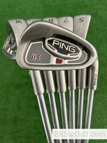 Ping i15 Iron Set 5-W / Ping AWT 2.0 Stiff