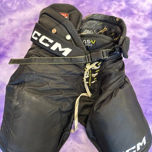 Black Senior Small CCM Tacks AS-V Pro Hockey Pants (Used)