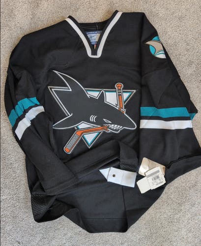Vintage Reebok 6100 San Jose Sharks Alternate Jersey (48) - BNWT