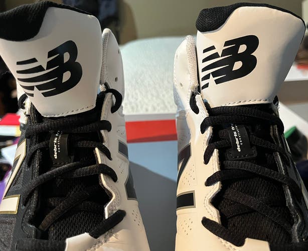 White Men's Size M 10.5 (W 11.5) New Balance High Top Metal (New)