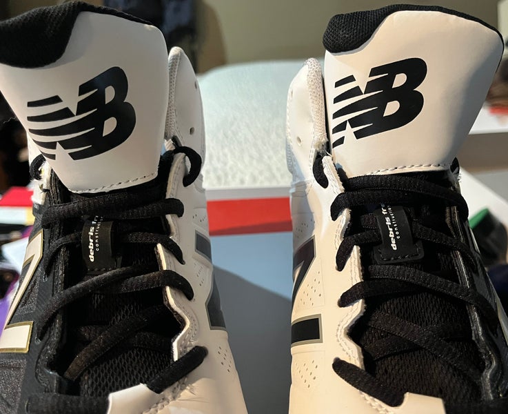 White Men's Size M 10.5 (W 11.5) New Balance High Top Metal (New)