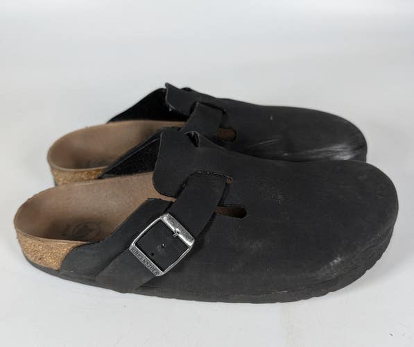 Birkenstock Boston Clogs Womens Vegan Leather Original Size: 39 / 8 Black