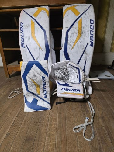 36" 2024 Bauer Hyperlite Regular Goalie Full Set Pro Stock (Used) worn by ukko-pekka luukkonen