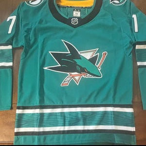San Jose Sharks Macklin Celebrini Adult Medium (50) Black #71 NWT