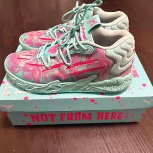 Size 10.5 -PUMA MB.01 Inverse Teal / Turquoise and  pink  Color Basketball shoes