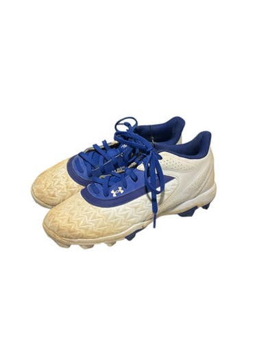 Used Under Armour BSBL BB/SB Cleats White Junior 05 11834-S000043476