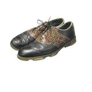 Used Foot Joy Mens Golf Shoes Black Senior 11 11834-S000043463