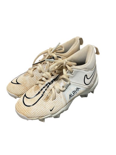 Used Nike ALPHA BB CLEAT BB/SB Cleats White Youth 12.0 11834-S000043424