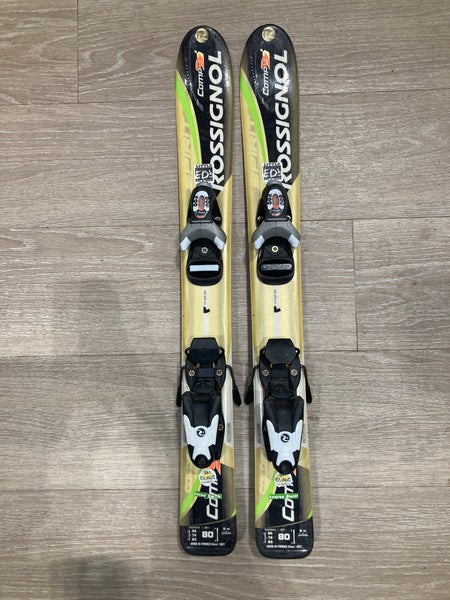 Rossignol Comp9 80cm Skis W/ Rossignol Comp J Bindings