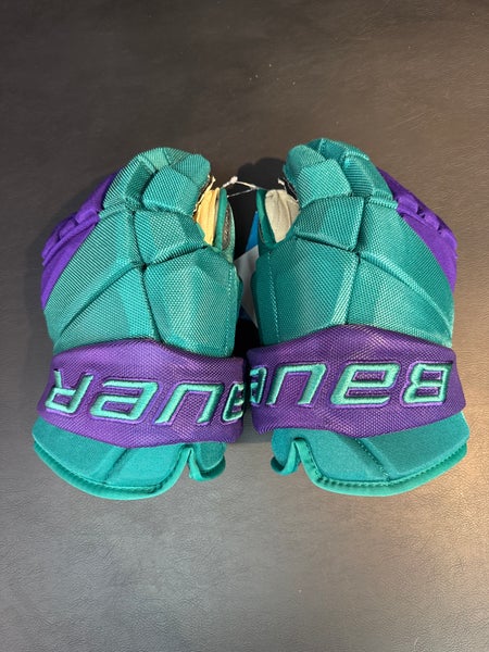 Bauer Vapor Pro Gloves Pro Stock (New) (Retro Mighty Ducks colourway)
