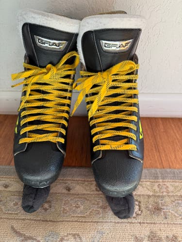 2002 Graf Supra 709 Hockey Skates Wide Width 9 (Used)