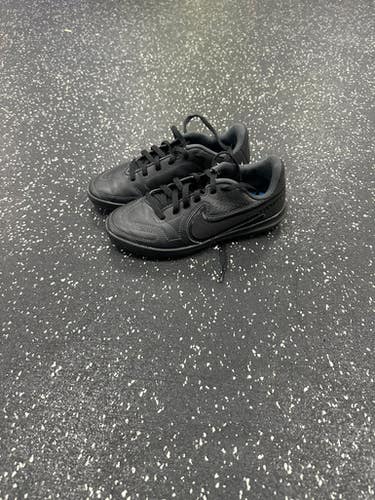 Used Nike TIEMPO Soccer Indoor Shoes Black Junior 01 11849-S000034163