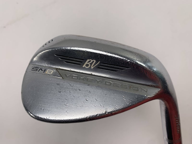 Titleist Vokey SM8 Tour Chrome Wedge 58* 8 Bounce M-Grind Wedge Steel Mens RH