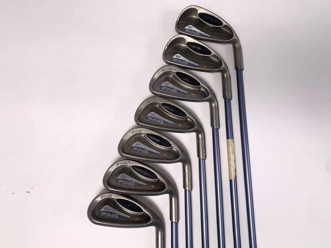 Ping G2 Ladies Iron Set 4-PW+SW Orange Dot TFC100 Ladies Graphite RH-No 6 Iron