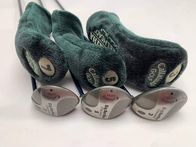 Callaway Steelhead Wood Set 3 5 7 | 15* 18* 21* Ladies Gems 99 Ladies RH HC