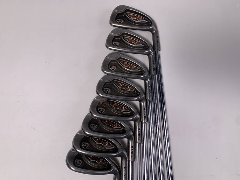 Ping i10 Iron Set 5-PW+SW+LW Blue Dot 1* Up AWT Stiff Steel Mens RH