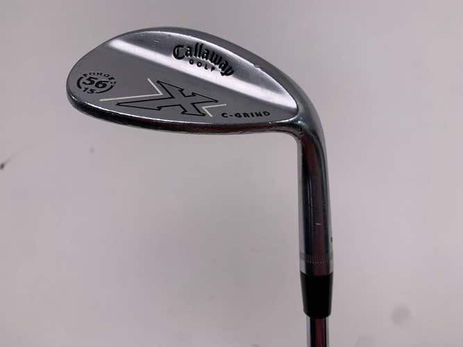 Callaway X Forged Chrome Sand Wedge SW 56* 15 Bounce Wedge Steel Mens RH