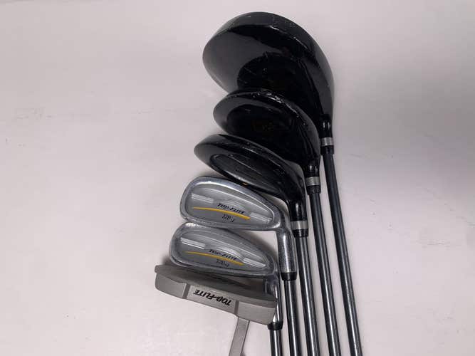 Top Flite XLj Club Set Driver 5W 5H 7 SW Putter XLj Youth Graphite Junior RH