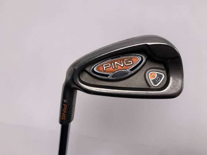 Ping G10 Single 6 Iron Orange Dot 2* Flat KBS Tour Regular Steel Mens LH