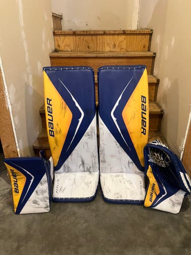 34" Bauer Flylite Regular Goalie Full Set Pro Stock (Used)
