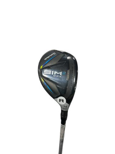 Used Taylormade SIM MAX 2 Mens Hybrid Club RH 4 Hybrid 11834-S000042534