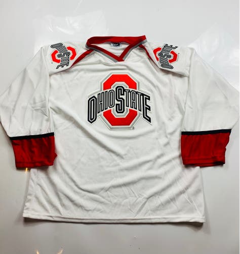 Ohio State Hockey White XL Jersey