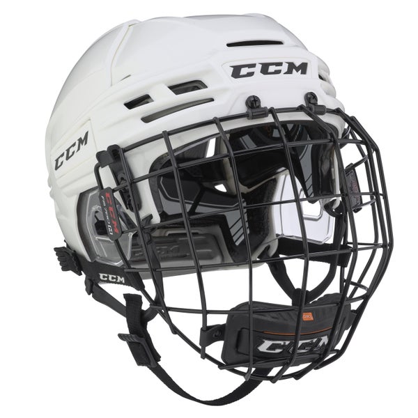 NEW CCM Tacks 910 Helmet Combo, White, Large