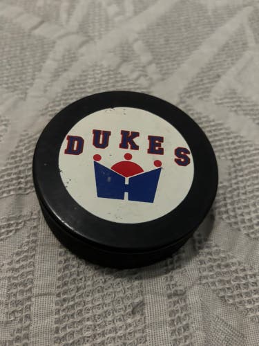 Hamilton Dukes OHL Vintage Hockey Puck