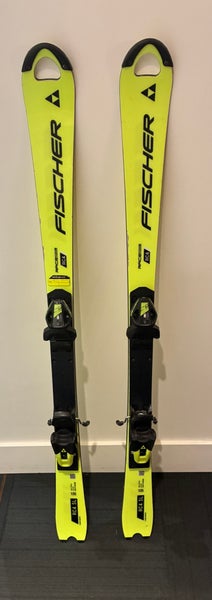 Fischer RC4 SL 135 cm Racing Skis With Bindings (Used)