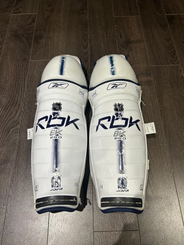 REEBOK ( JOFA ) 8k PRO SHIN PADS 16" NHL PRO STOCK