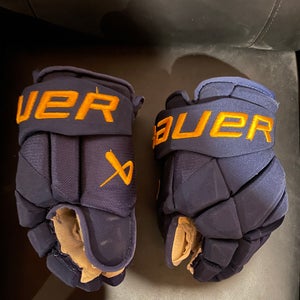 Bauer Vapor Hyperlite St Louis Blues Pro Stock Hockey Gloves Size 14"