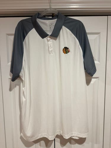 Nike Dry Fit Chicago Blackhawks XXL golf/polo Men's Shirt XXL (New)
