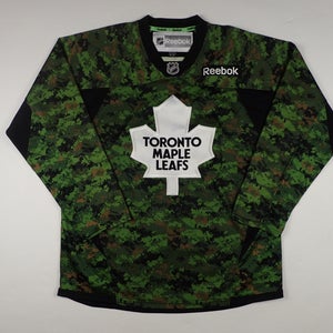 New Toronto Maple Leafs Camouflage Reebok Hockey Jersey Medium