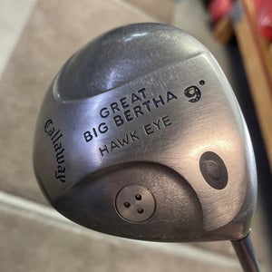 Men's Callaway Big Bertha Hawk Eye Right Handed Driver Regular Flex 9 Loft (Used)