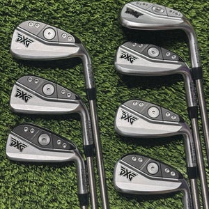 Right Handed PXG 0311 XP Gen6 Iron Set 6-PW,GW,LW 7 Pc Steel Fiber Shafts R-Flex