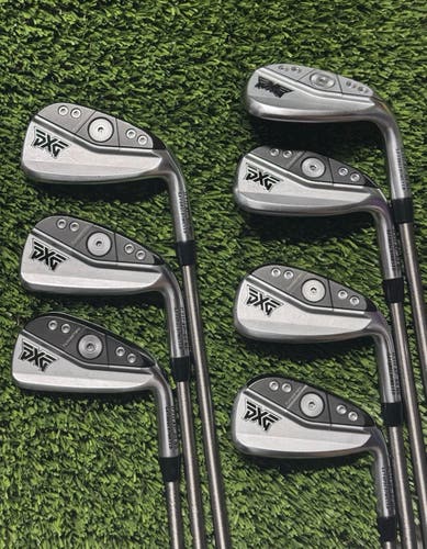 Right Handed PXG 0311 XP Gen6 Iron Set 6-PW,GW,LW 7 Pc Steel Fiber Shafts R-Flex