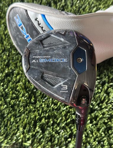 RH Callaway Paradym Ai Smoke Max 3 Wood 15* Tensei AV 65g Regular R Flex HC