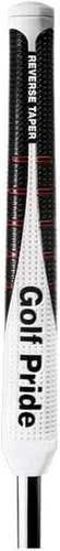 Golf Pride Reverse Taper Flat Putter Grip (White/Black, Medium) 2024 NEW