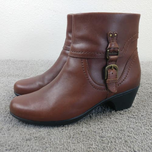 Clarks Ingalls Ankle Boots Booties Shoes Womens Size 8 Shoes Brown Leather