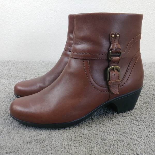 Clarks Ingalls Ankle Boots Booties Shoes Womens Size 8 Shoes Brown Leather