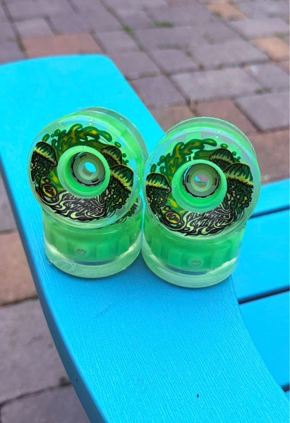 Slime Balls “Light Ups” Jelly Fish Glow In The Dark Skateboard Wheels - 60mm 78a