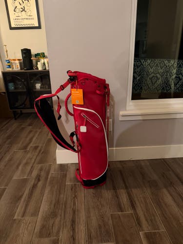 Stitch Bag (New) red leather