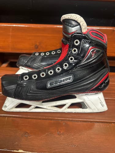 2017 Bauer Vapor 1X Pro Hockey Goalie Skates Extra Wide Width 9.5 (Used)